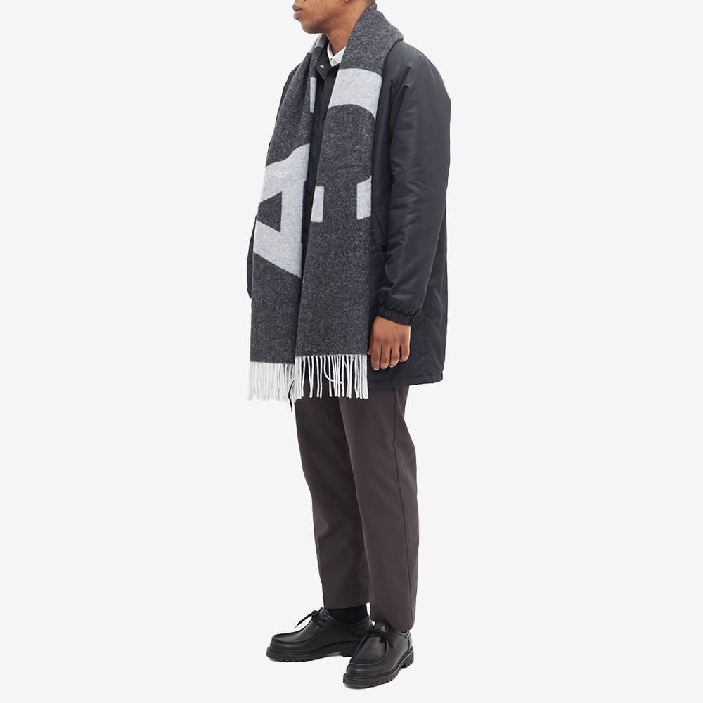 A.P.C. Men's Malo Logo Scarf in Black A.P.C.