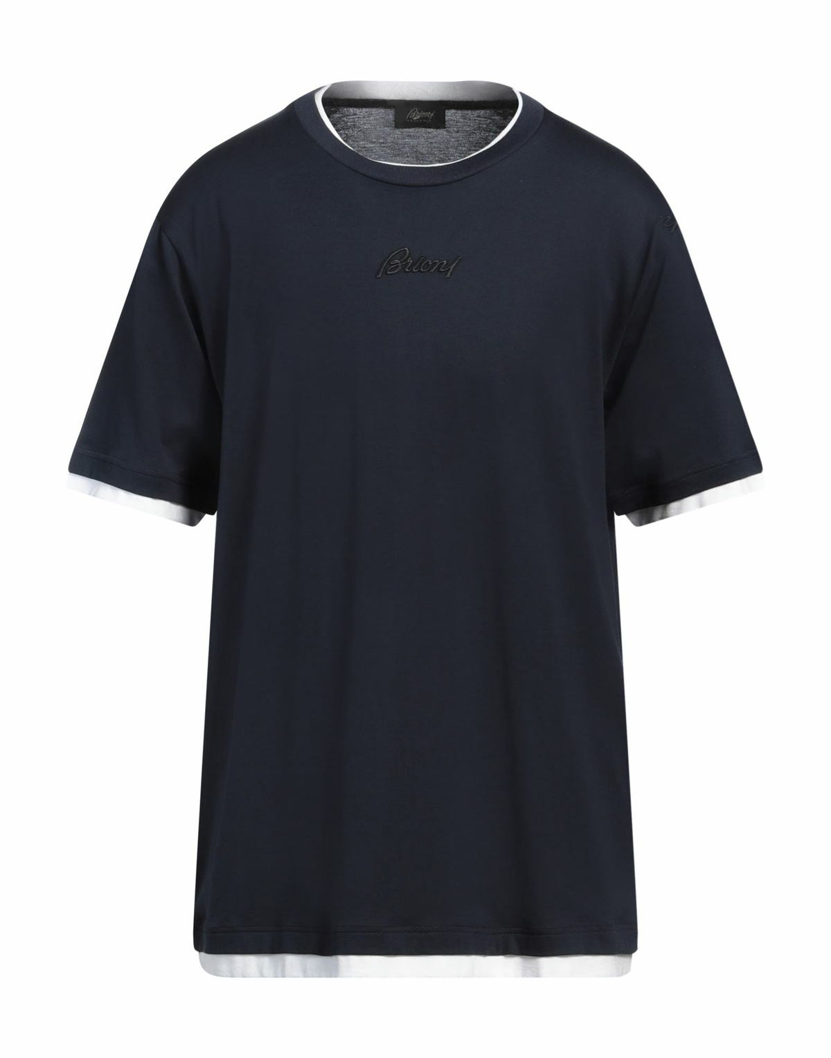 Brioni Mens T-shirt Midnight in Blue
