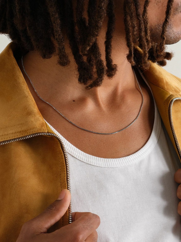 Photo: Alex Moss New York - 22-inch 14-Karat White Gold Box Chain Necklace