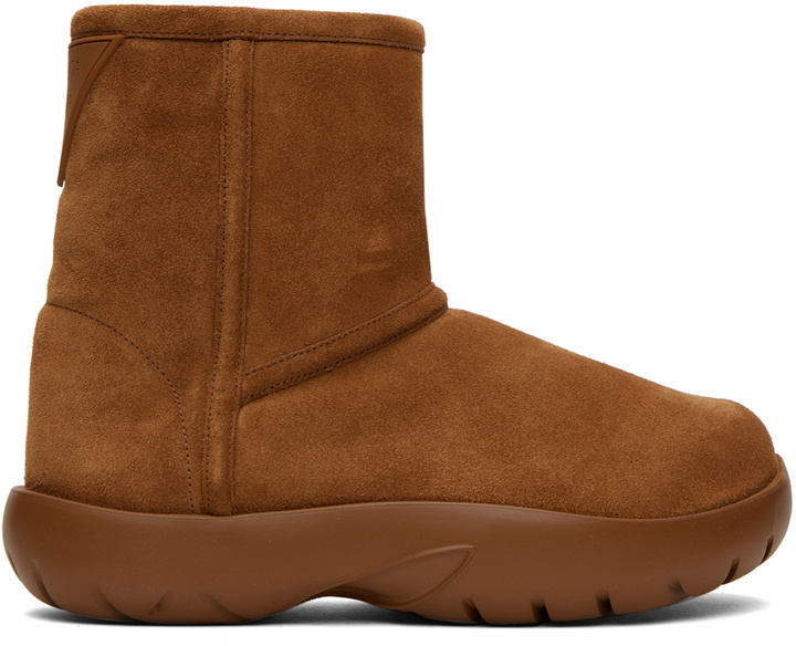 Photo: Bottega Veneta Tan Snap Ankle Boots