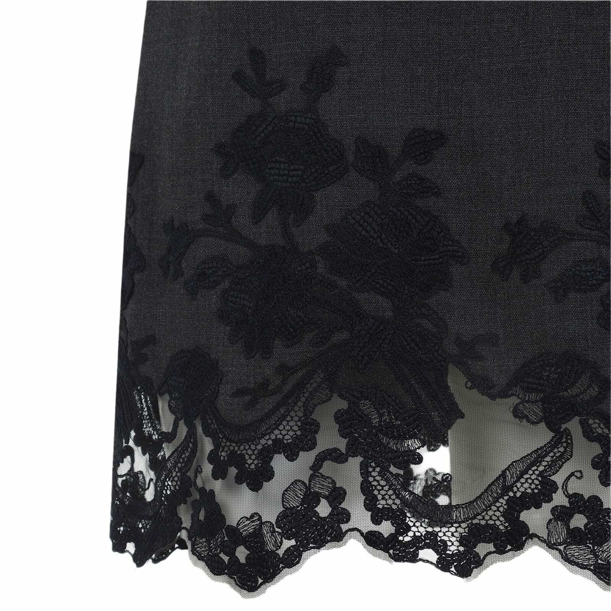Ermanno Scervino Virgin Wool Mini Dress