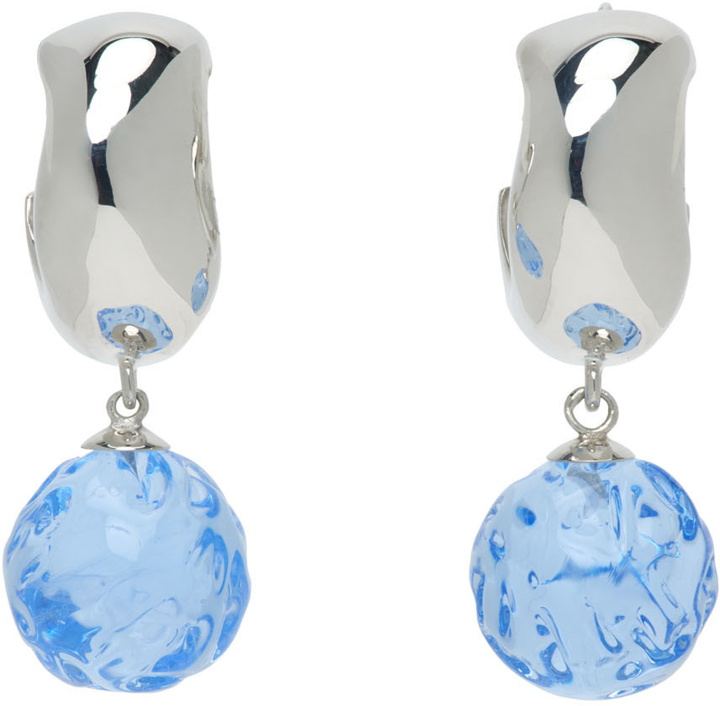 Photo: AGMES Silver & Blue Anthony Bianco Edition Small Cleo Earrings