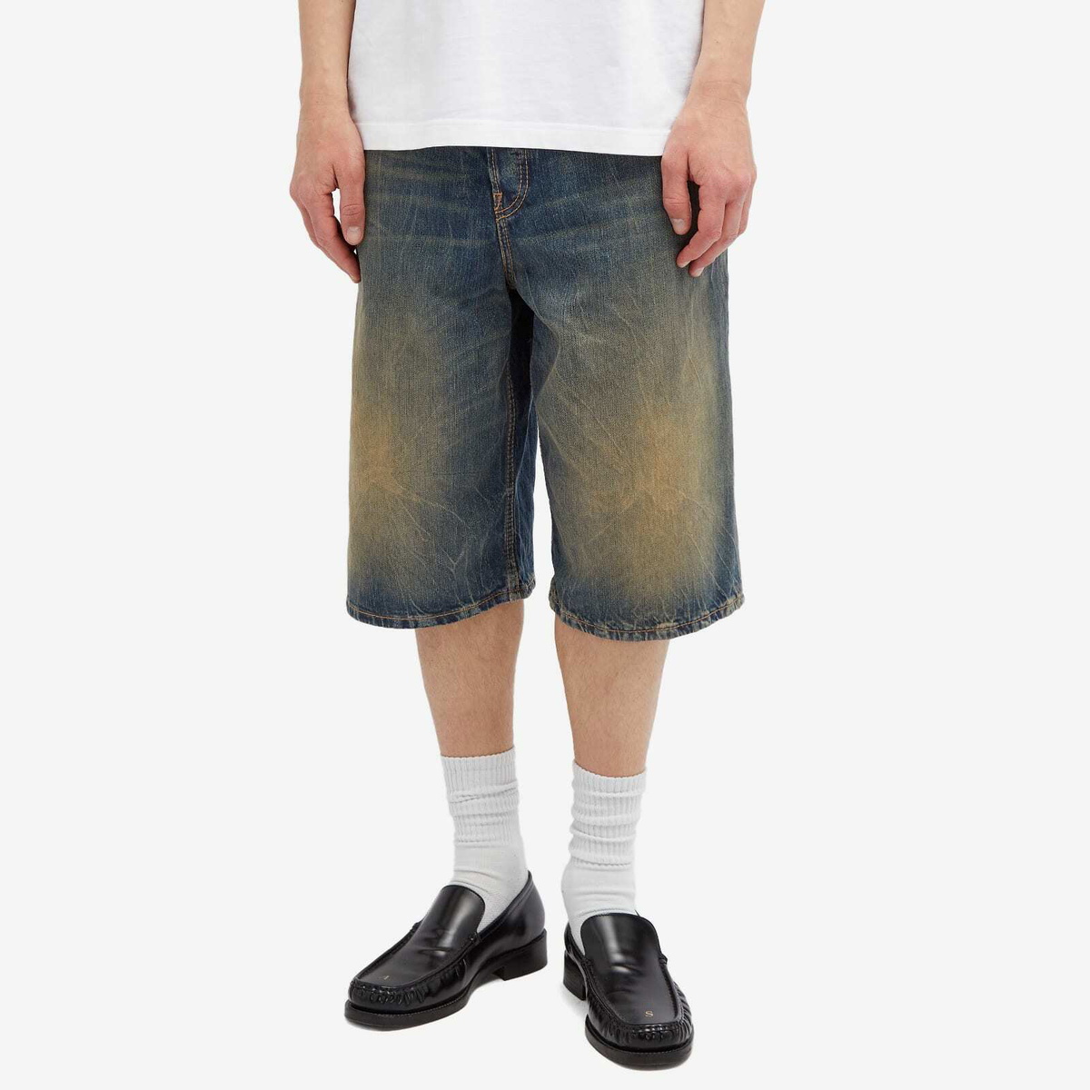 Acne Studios Men's Judda Denim Shorts in Matrix Acne Studios