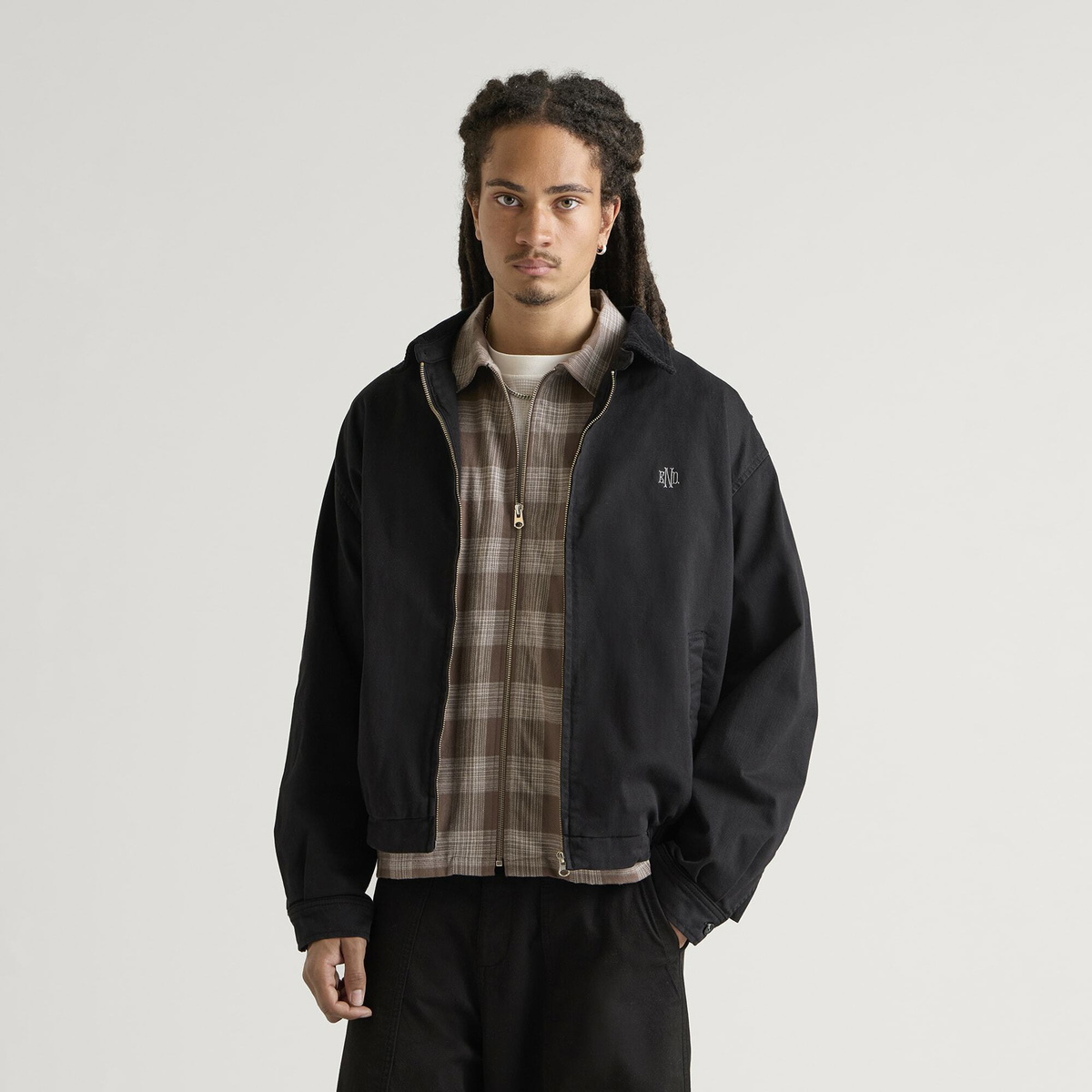 END. Men's Monogram Jacket in Cinder Black