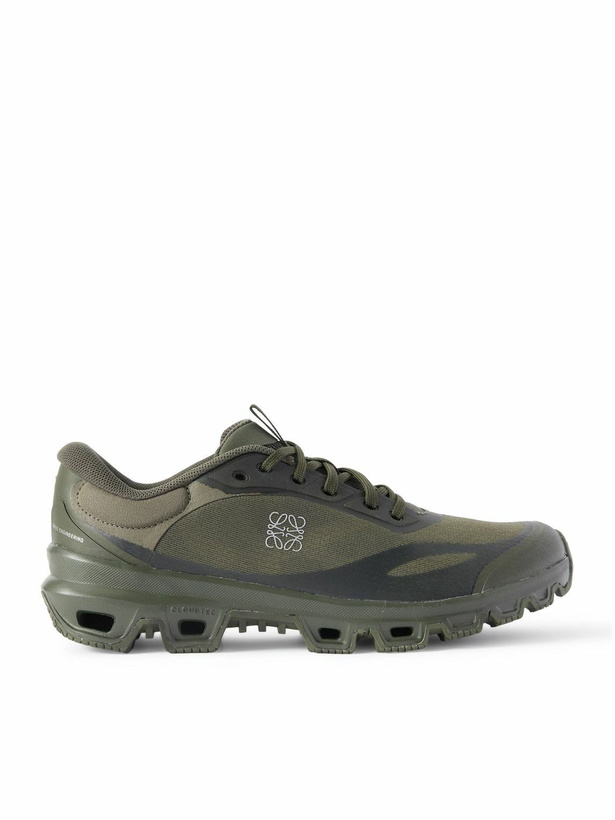 Photo: LOEWE - ON Cloudventure 2.0 Rubber-Trimmed Mesh Sneakers - Green