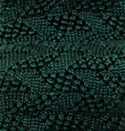 Beams F - 5.5cm Textured Knitted Silk Tie - Green
