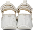 Chloé White Nama Platform Sandals