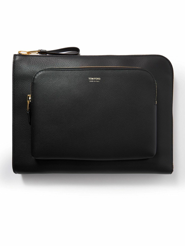Photo: TOM FORD - New Double Pebble-Grain Leather Pouch