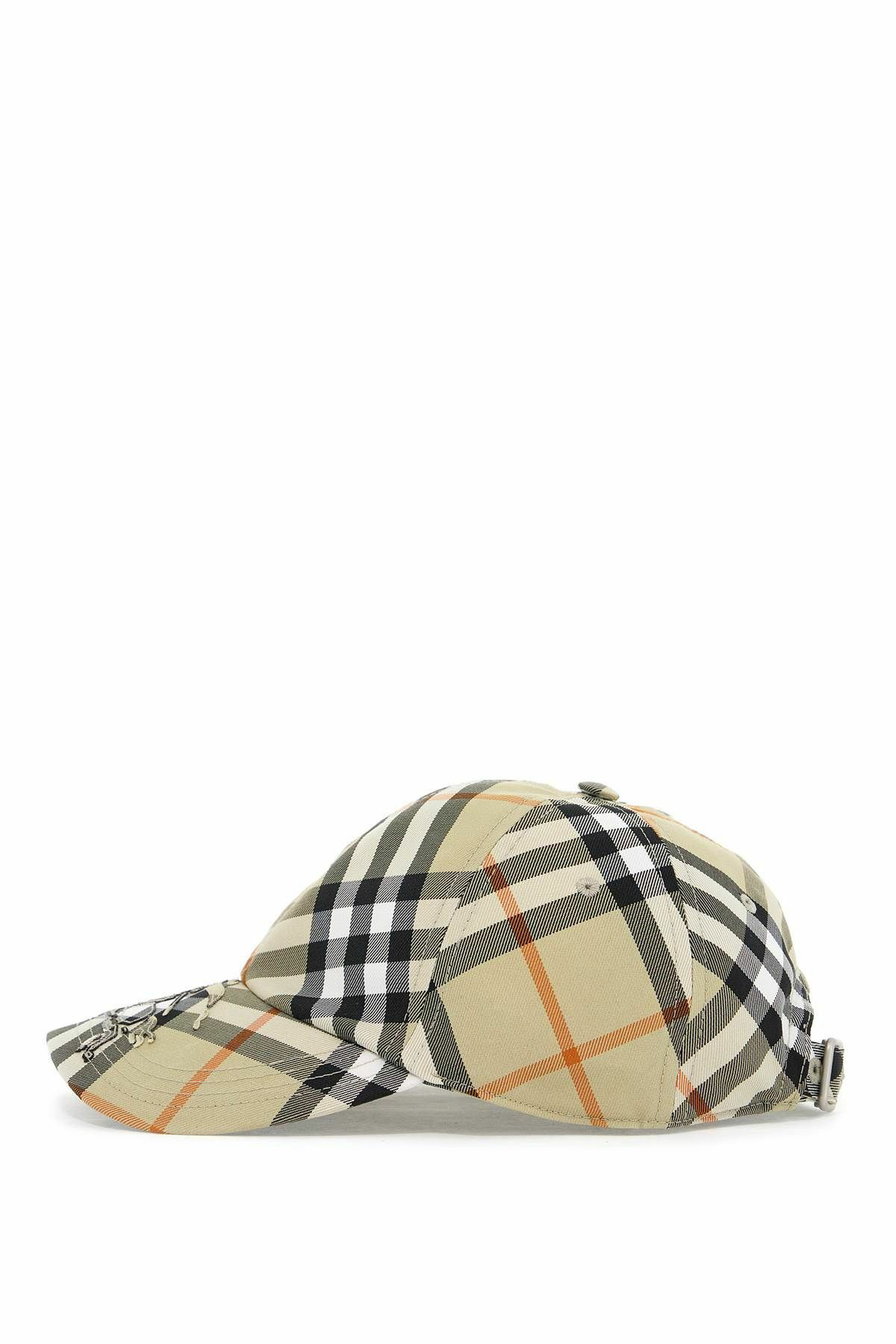 ハット BURBERRY BASEBALL CAP WITH TARTAN PATTERN New Burberry Canvas Baseball Cap With Signature House Check