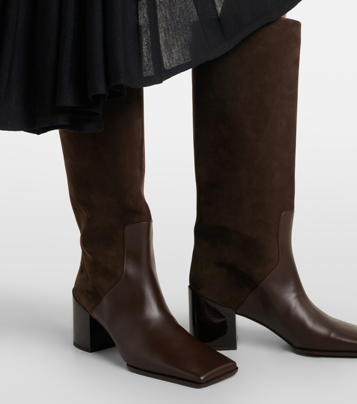 Alaïa 55 leather knee-high boots