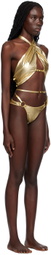 RoomSERVICE888 SSENSE Exclusive Gold Bikini