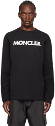 Moncler Black Logo Appliqué Long Sleeve T-Shirt