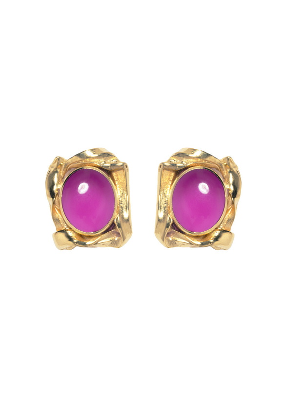 Photo: Completedworks Resin and 18kt Gold-plated Stud Earrings - One Size