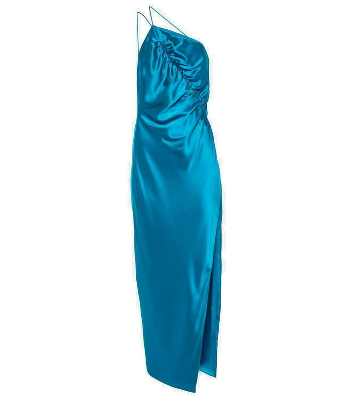 Photo: The Sei One-shoulder silk satin midi dress