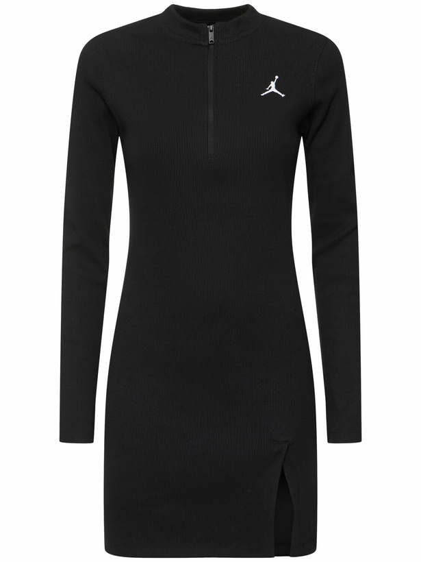 Photo: JORDAN Jordan Long Sleeve Jersey Mini Dress