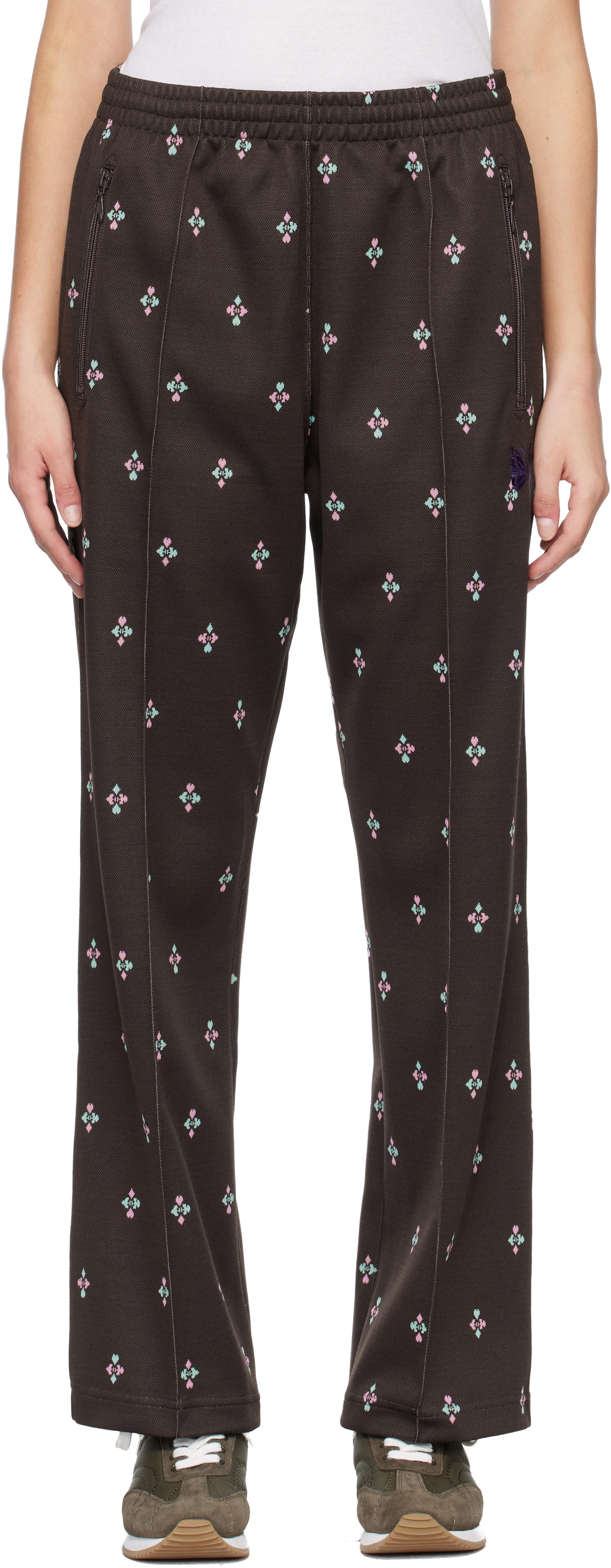 NEEDLES Brown Poly Jacquard Lounge Pants