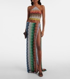 Missoni Wave lamé beach cover-up
