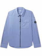 C.P. Company - Logo-Appliquéd Cotton-Gabardine Jacket - Blue