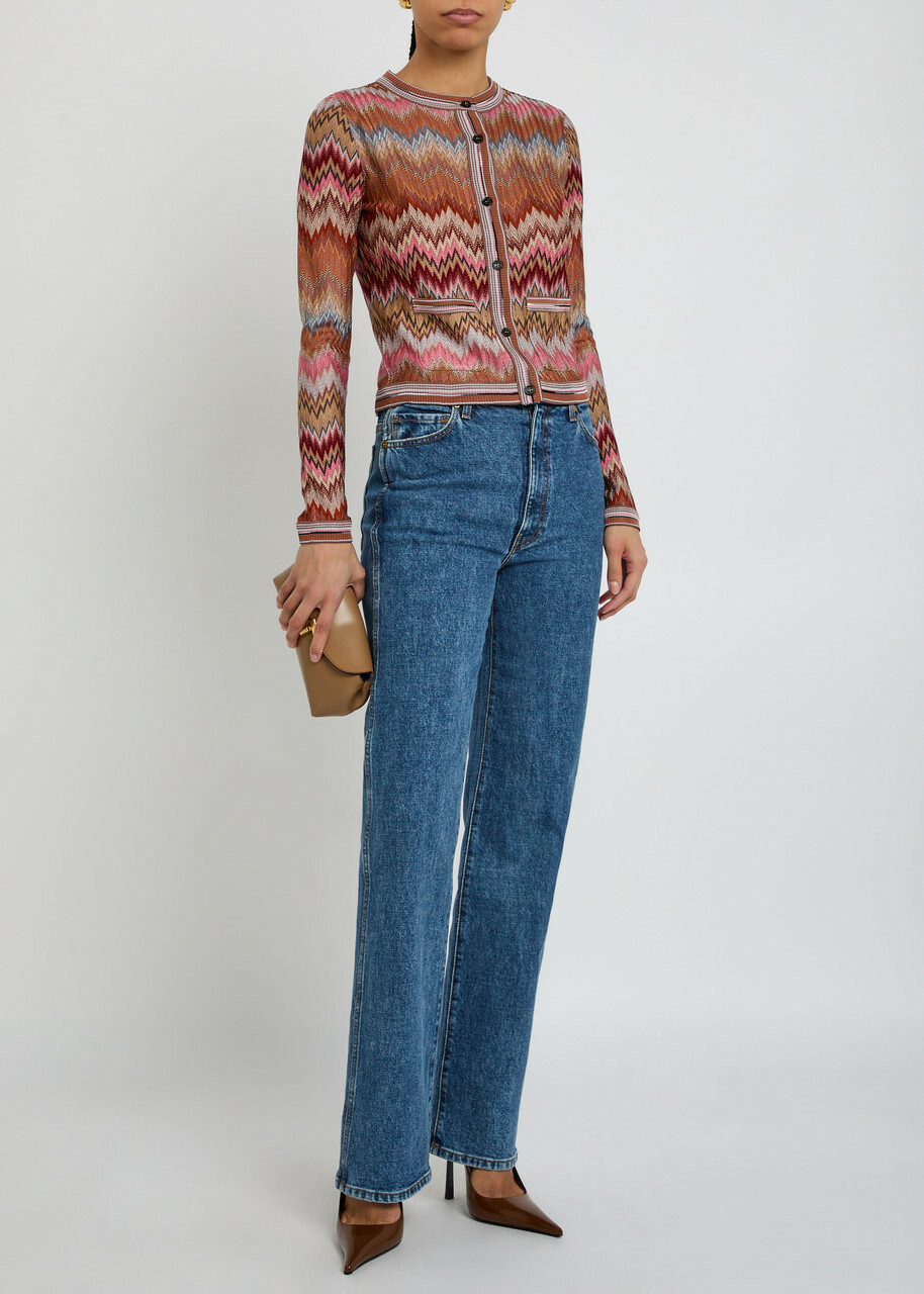 Missoni Zigzag Fine-knit Cardigan Multicoloured