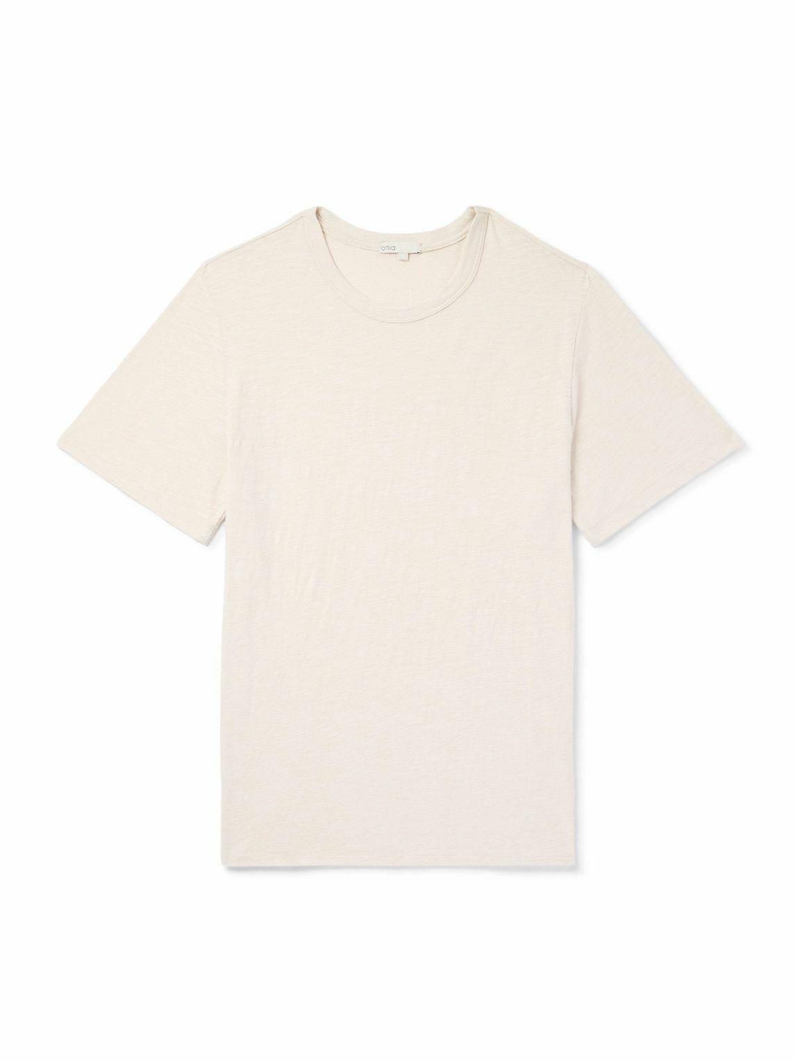 Onia - Slub Cotton-Jersey T-Shirt - Neutrals