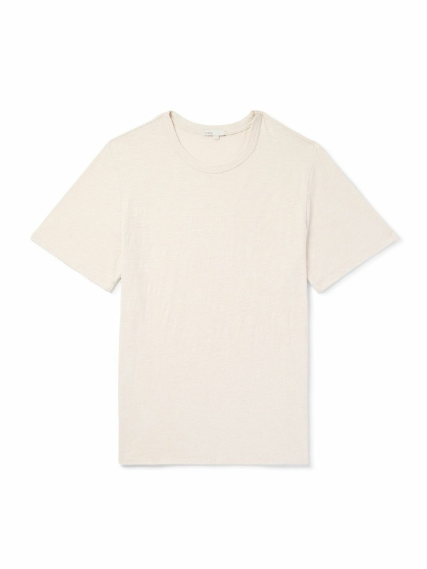 Photo: Onia - Slub Cotton-Jersey T-Shirt - Neutrals