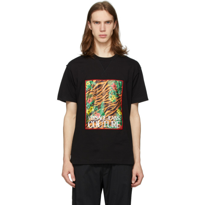 Photo: Versace Jeans Couture Black Tiger and Palm T-Shirt