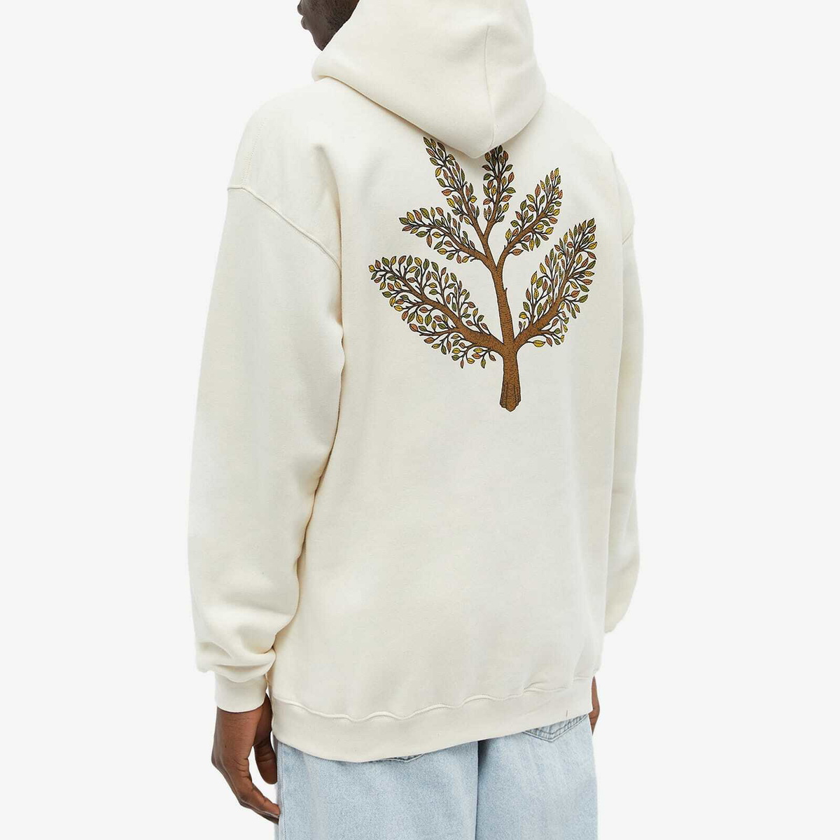 Magenta Men's Tree Plant Hoody in Natural