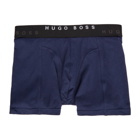 Boss Two-Pack Blue and Navy Boxer Briefs