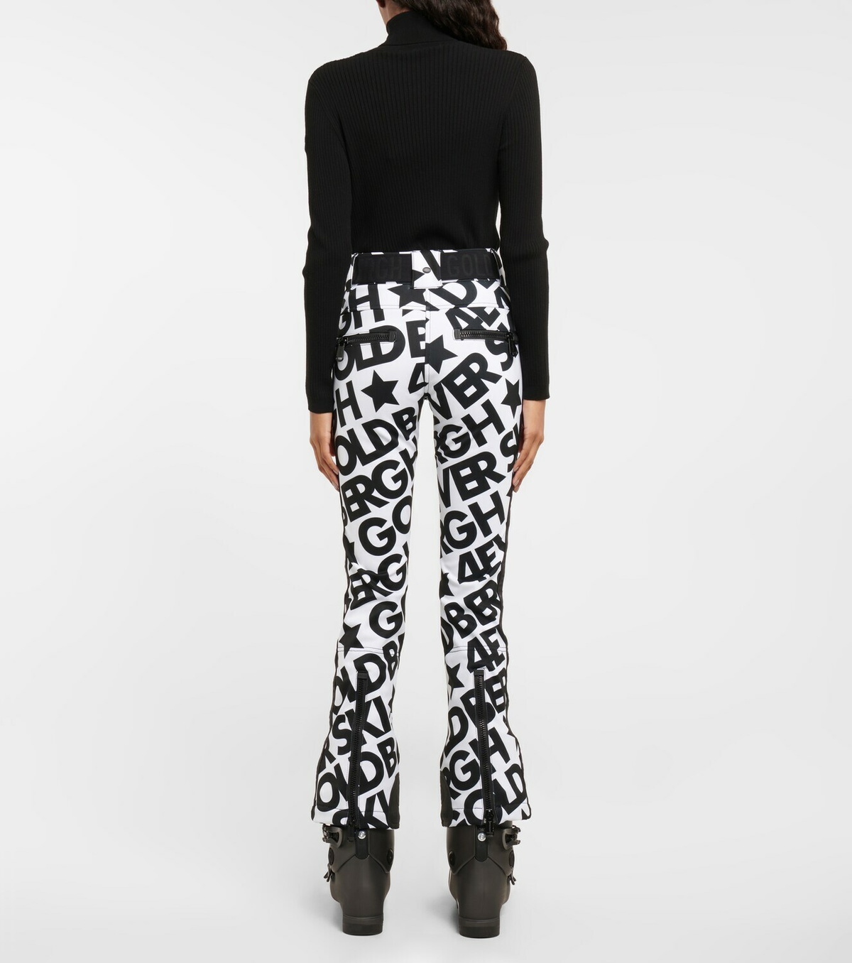 GOLDBERGH Skistar printed belted flared ski pants