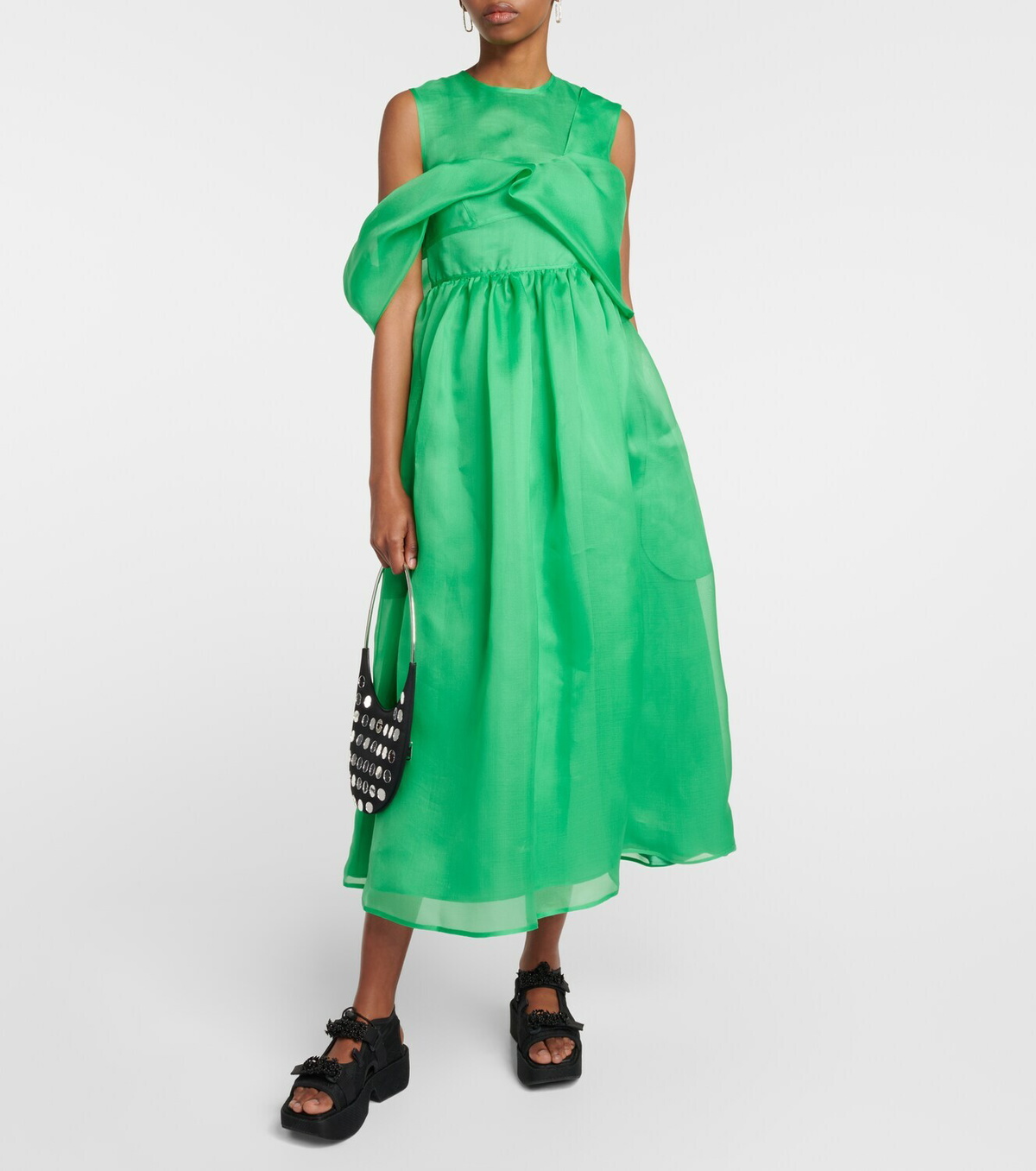 Cecilie Bahnsen - Sidney silk midi dress Cecilie Bahnsen