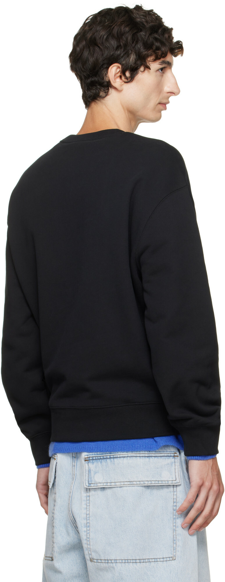 Maison Kitsuné Black Handwriting Comfort Sweatshirt