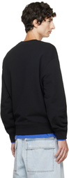 Maison Kitsuné Black Handwriting Comfort Sweatshirt