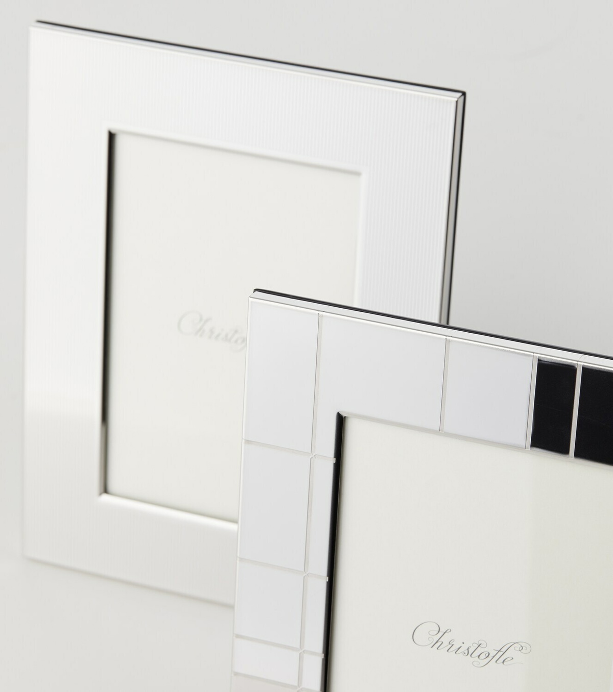 Christofle Graphik stainless steel picture frame