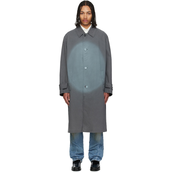 Photo: MM6 Maison Margiela Gray Spotlight Fading Coat