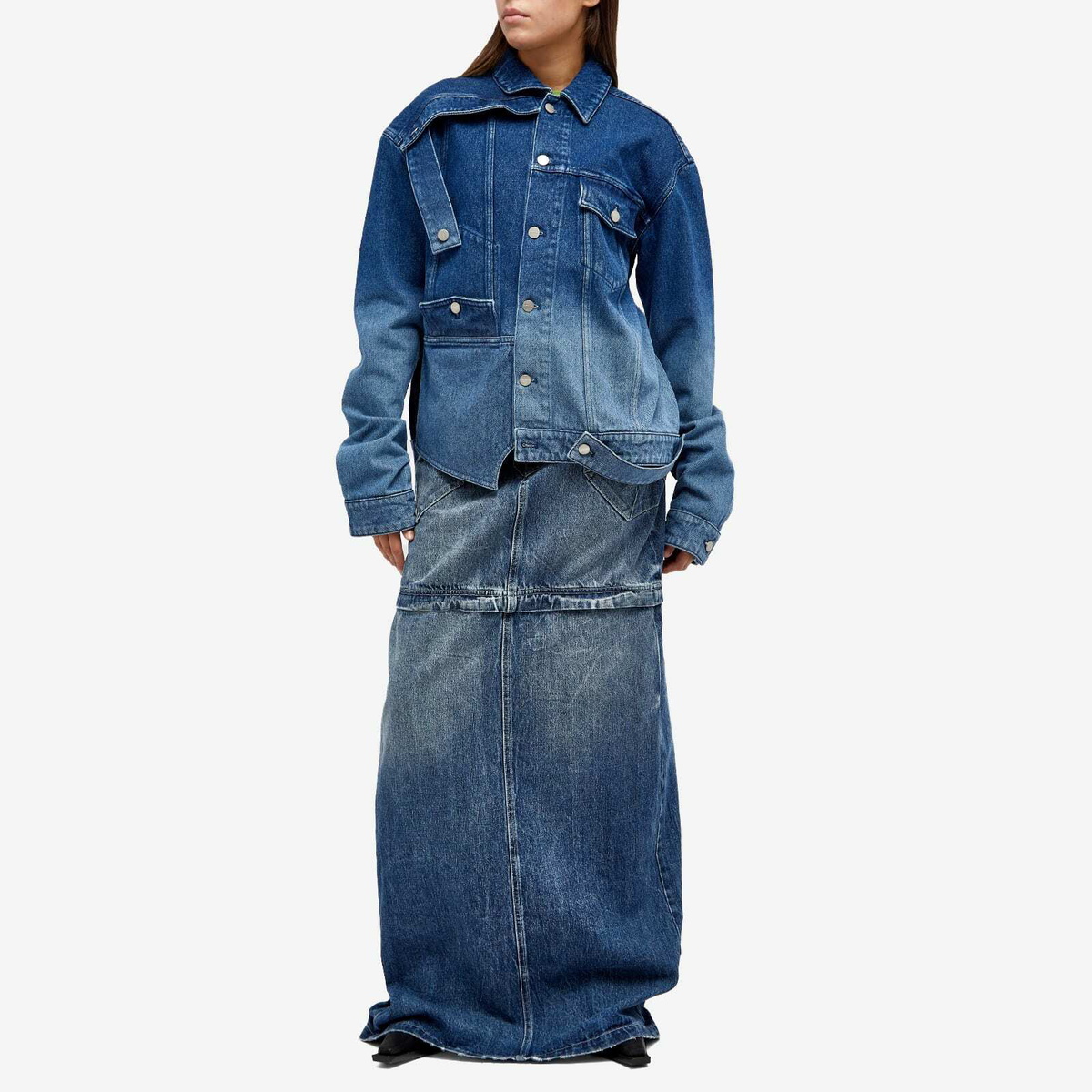 Botter Women's Upside Down Denim Jacket in Blue