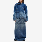 Botter Women's Upside Down Denim Jacket in Blue