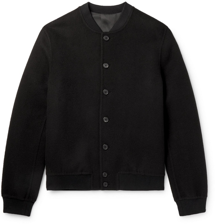 Photo: The Row - Trevor Double-Faced Cashmere Bomber Jacket - Black