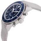 Breitling Superocean Chronograph Automatic Chronometer Blue Dial Mens Watch AB0156161C1A1