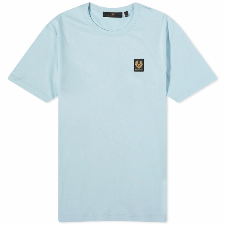Photo: Belstaff Men's Patch Logo T-Shirt in Skyline Blue