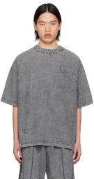 Wooyoungmi Gray Faded T-Shirt