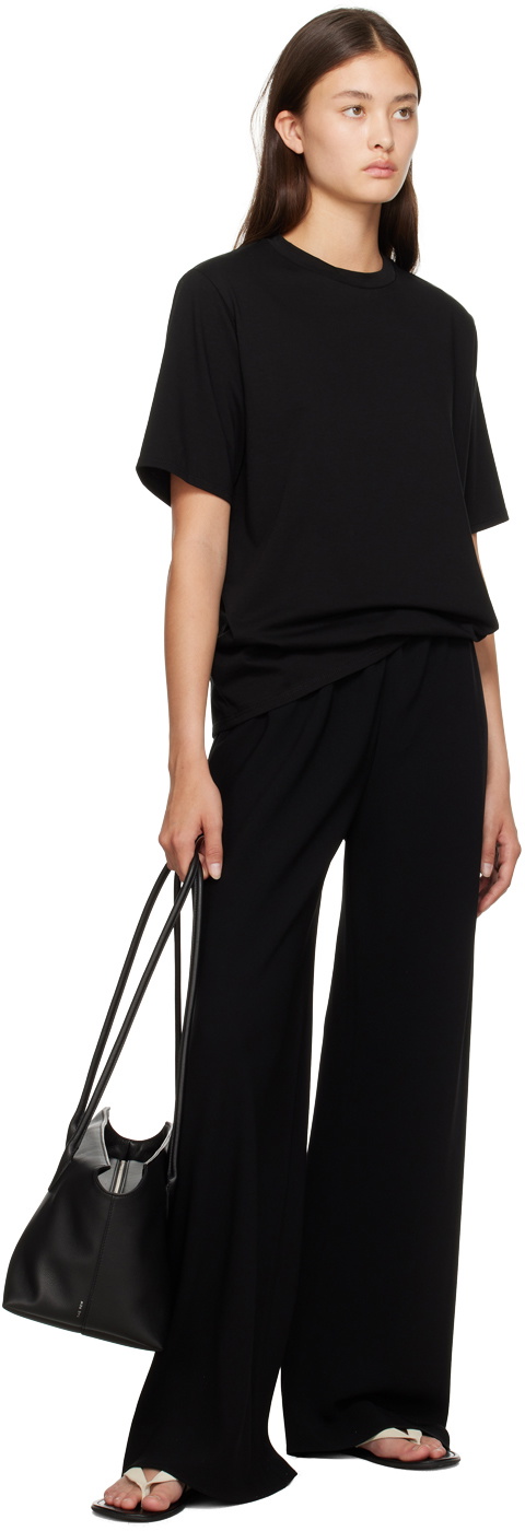 the row chiara top ザロウ　キアラ　Tシャツ　黒タグ付き未使用 The Row Chiara コットン Tシャツ (すべての新品) IFCHIC.COM