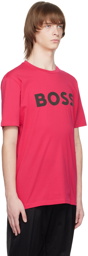 BOSS Pink Printed T-Shirt
