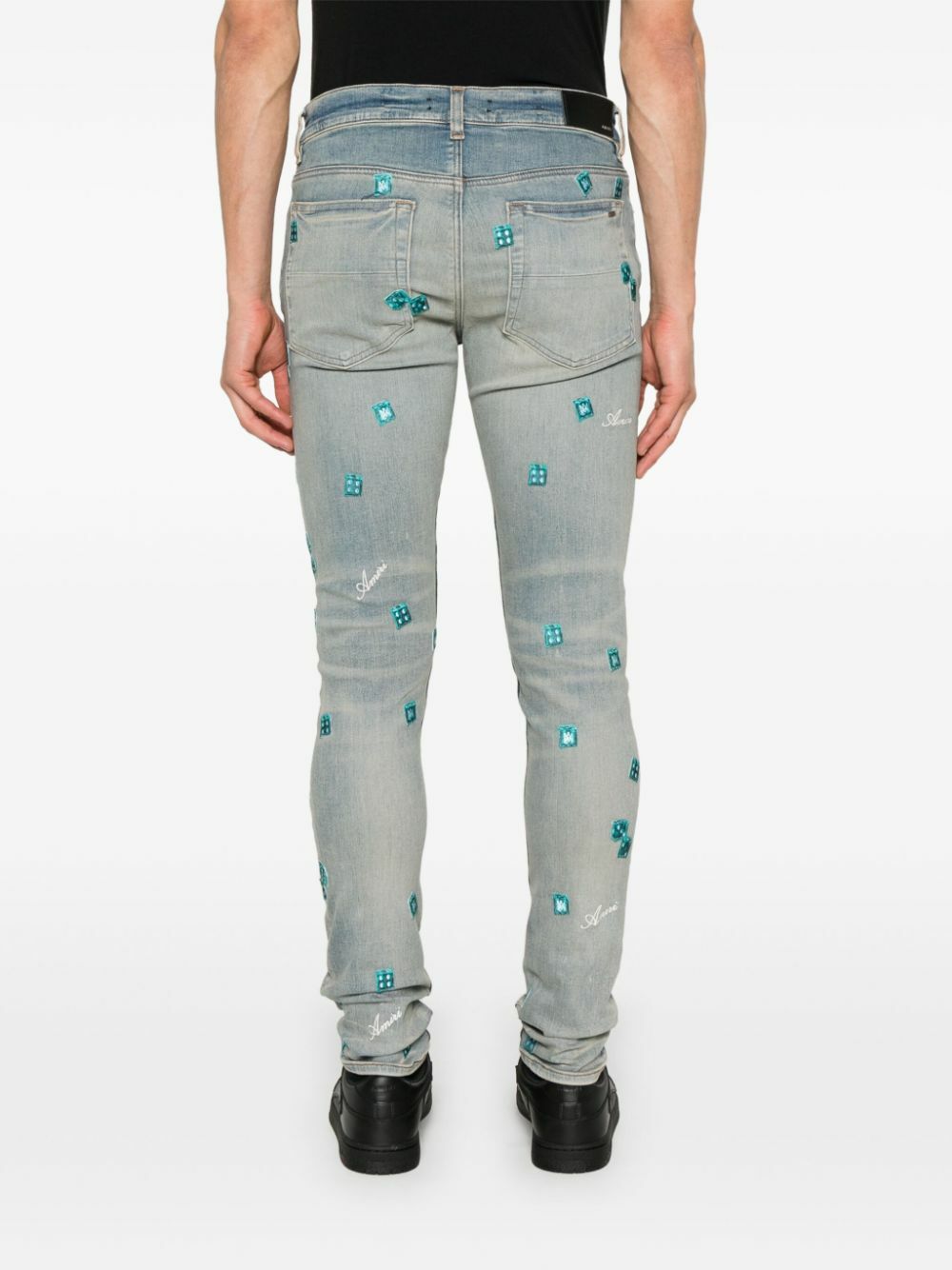 amiri record jeans デニム amiri jeans Amiri Indigo Record Jeans In Blue | ModeSens