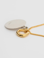 JIL SANDER Gold Plated Necklace with Double Charm