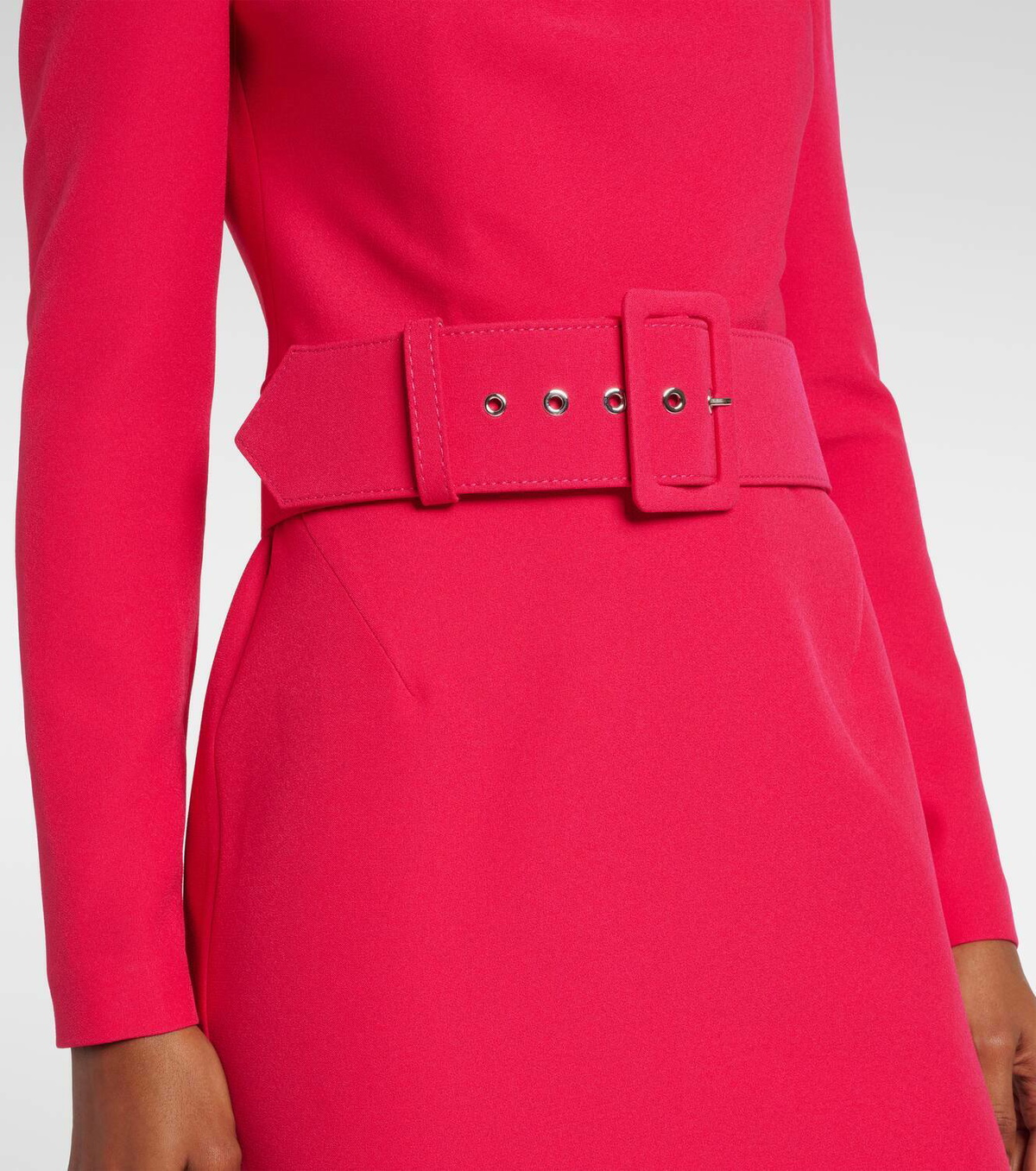 Safiyaa Belted midi dress