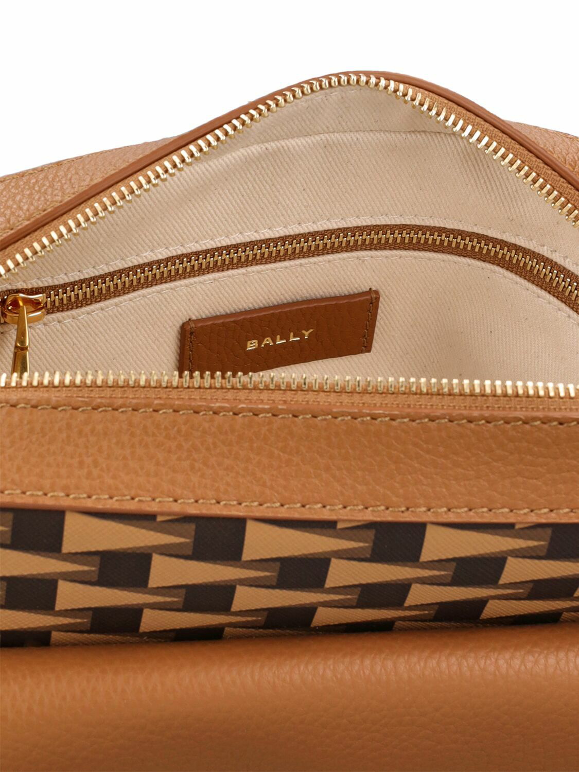 Bally Pennant leather clutch bag - Brown