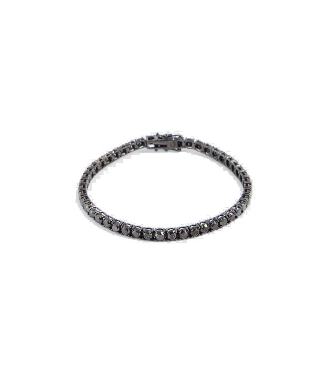 Photo: Shay Jewelry 18kt black gold tennis bracelet with diamonds