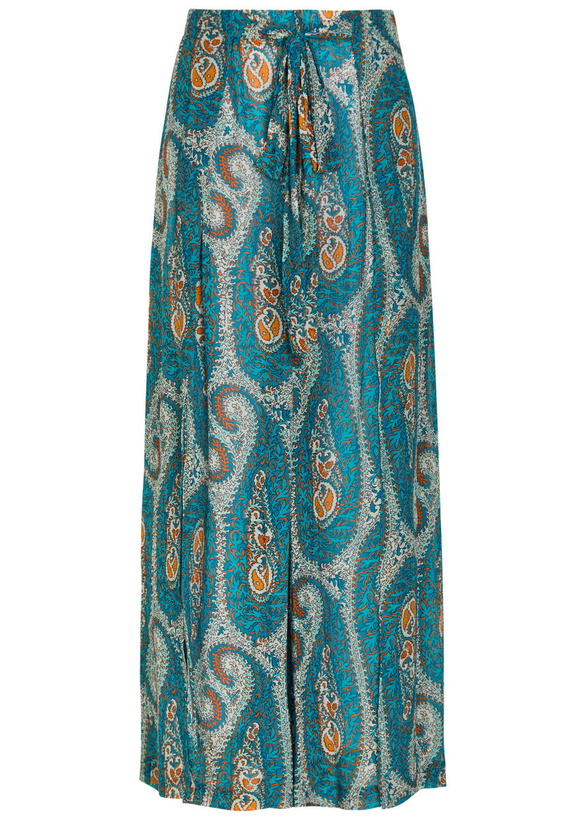 Photo: Etro Patterned Wide-leg Trousers No Colour