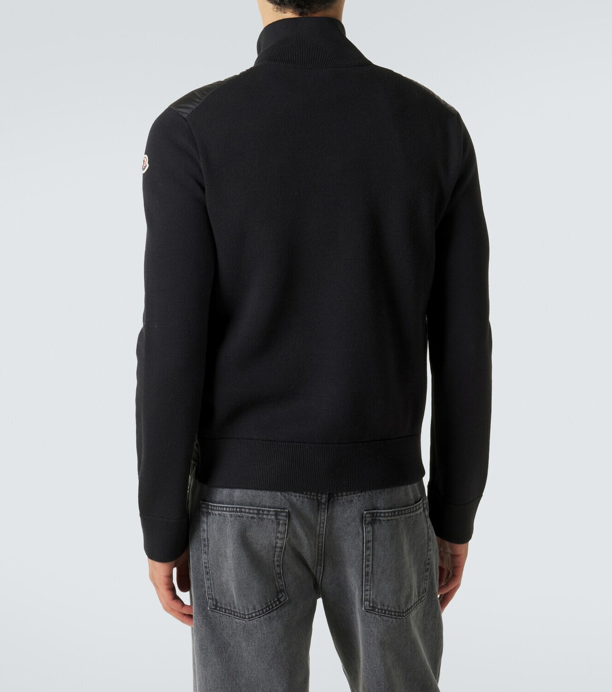 Moncler Tricot down-paneled wool-blend cardigan Moncler
