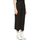 MM6 Maison Martin Margiela Black Point Hem Jeans